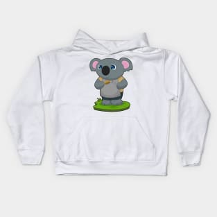 Koala Hairdresser Scissors Comb Kids Hoodie